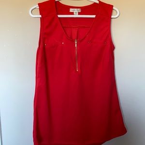 ✨Tank top blouse with zipper.